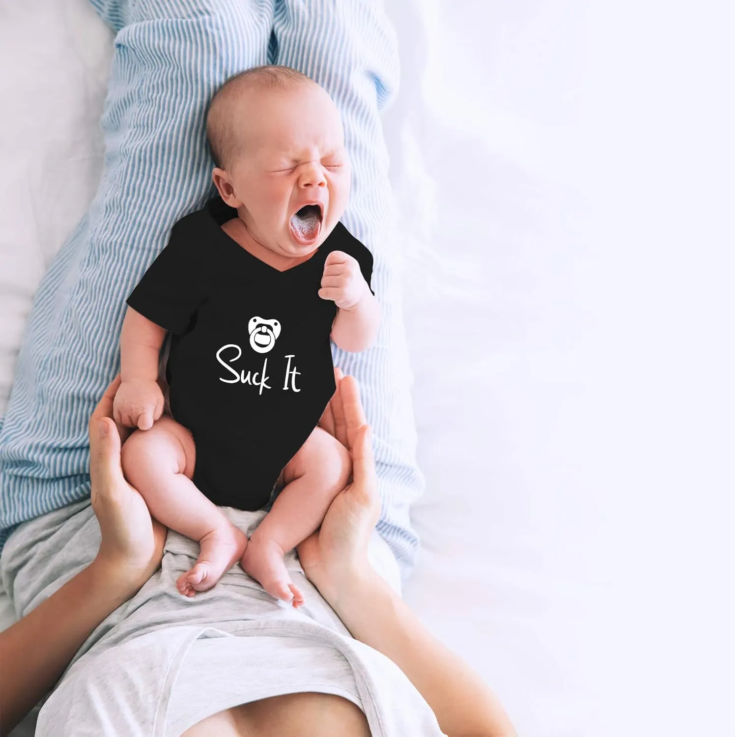 CBTwear Suck It - Baby Clothes - Funny Newborn Bodysuit Outfits for Boys and Girls