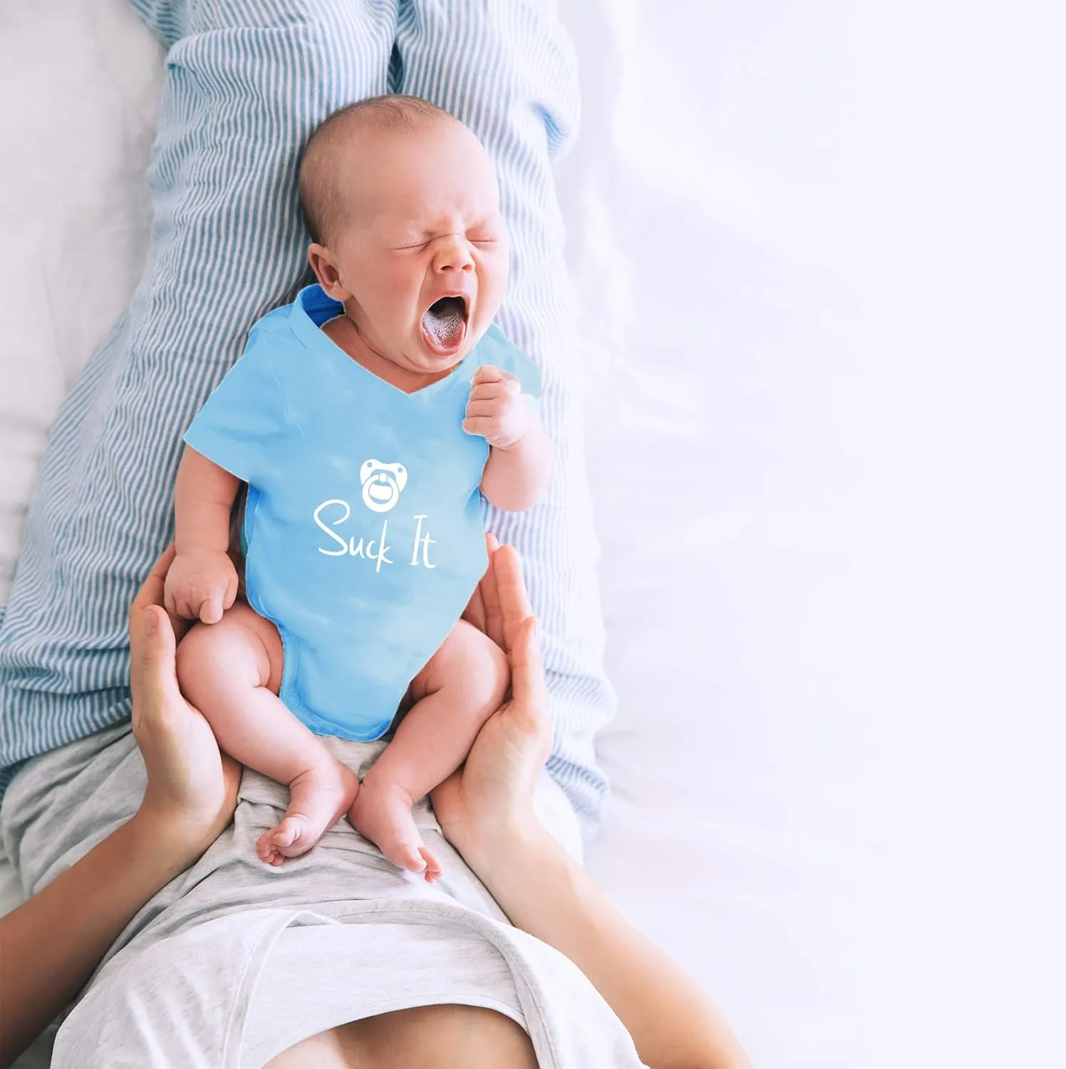 CBTwear Suck It - Baby Clothes - Funny Newborn Bodysuit Outfits for Boys and Girls