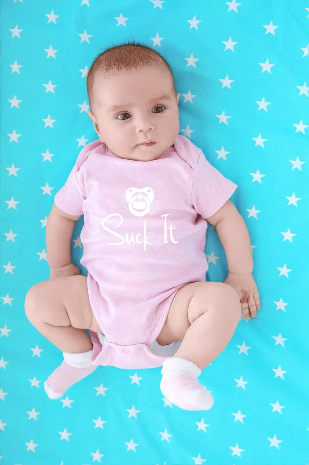 CBTwear Suck It - Baby Clothes - Funny Newborn Bodysuit Outfits for Boys and Girls