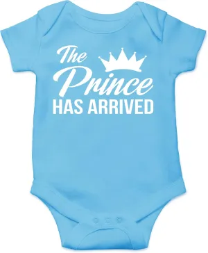 CBTwear The Prince Has Arrived - Baby Clothes - Funny Newborn Bodysuit Outfits for Boys