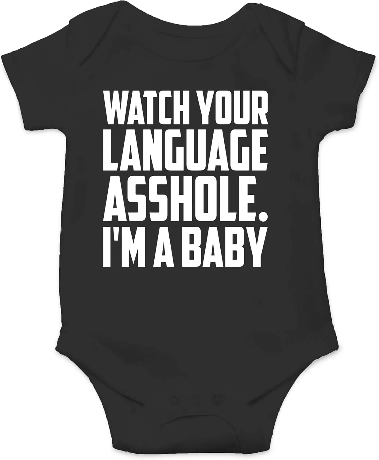 CBTwear Watch Your Language - Baby Clothes - Funny Newborn Bodysuit Outfits for Boys and Girls
