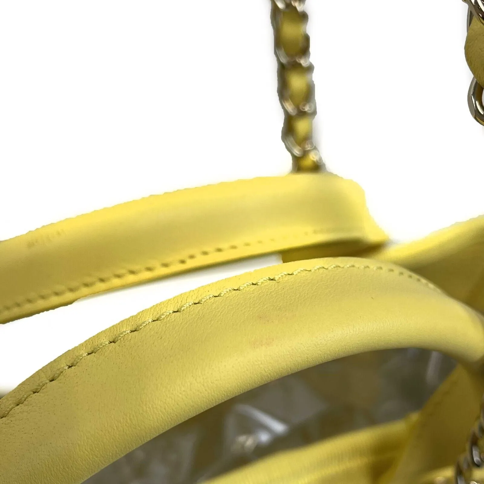 Chanel - 23C Deauville Small Shopping Tote - Yellow Boucle w/ Shoulder Straps