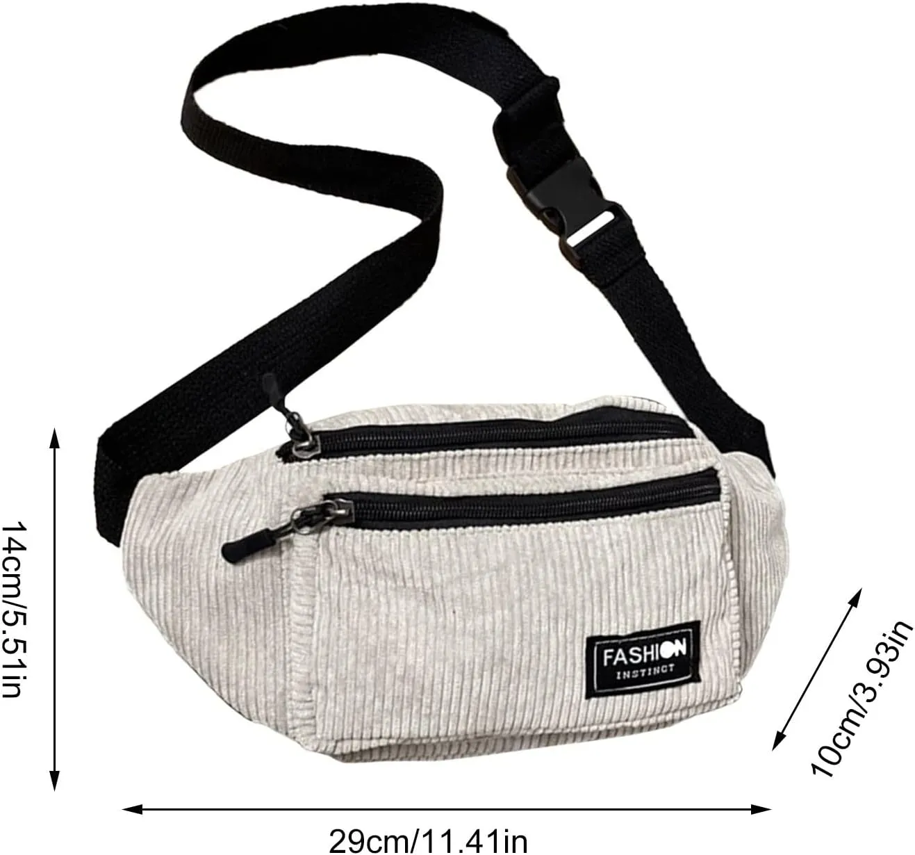 Chest Bags Texture Body Small Bags Sports Waist Bag Casual Shoulder Bag For Men Women Canvas Leather (Grey, One Size)