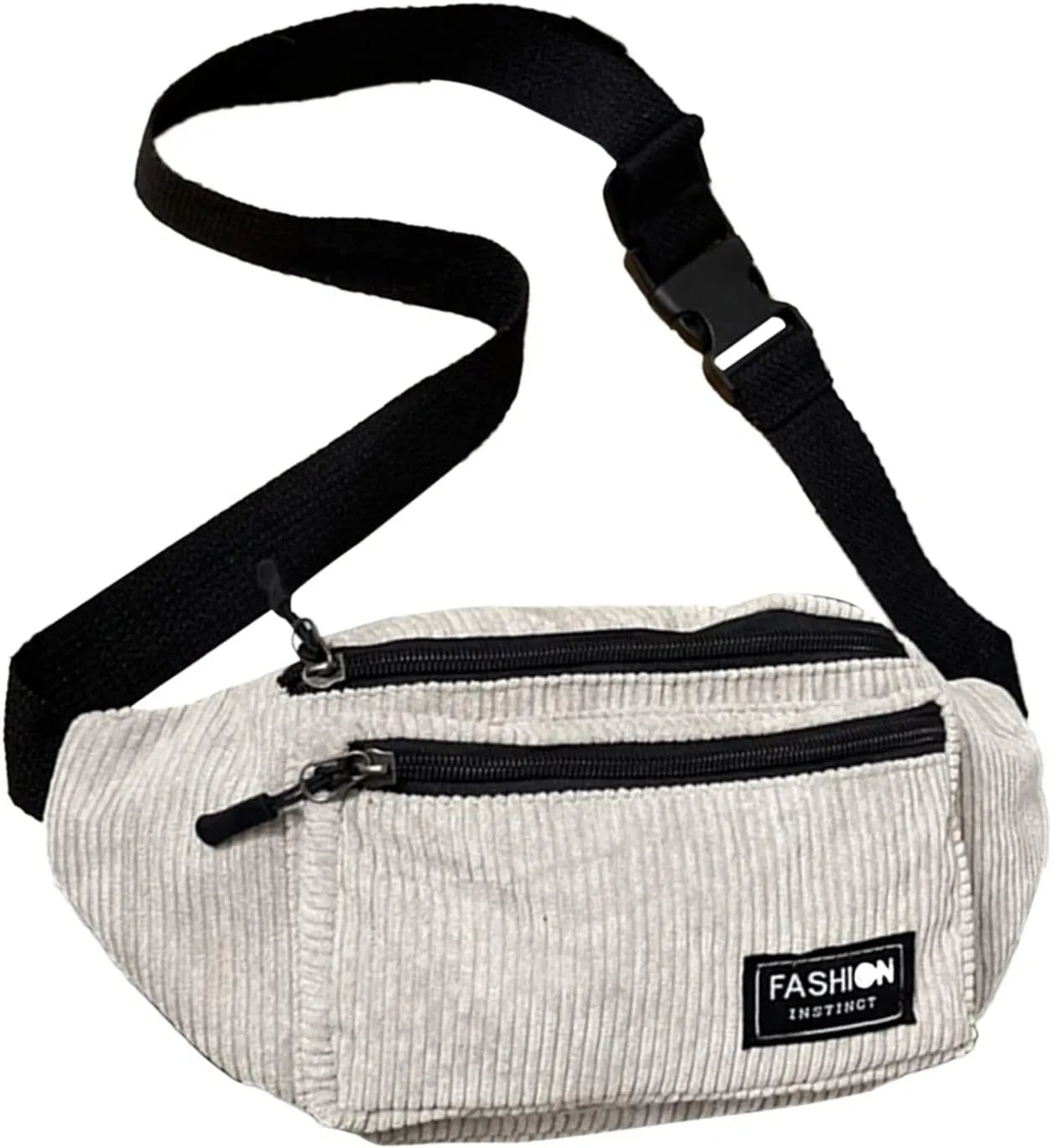 Chest Bags Texture Body Small Bags Sports Waist Bag Casual Shoulder Bag For Men Women Canvas Leather (Grey, One Size)