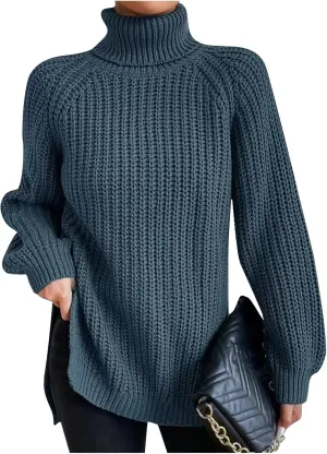 ChicCrate Womens Sweaters Fall 2025 Long Sleeve Shirts Knit Sweater Going Out Tops Tunic Dressy Casual Trendy Pullover
