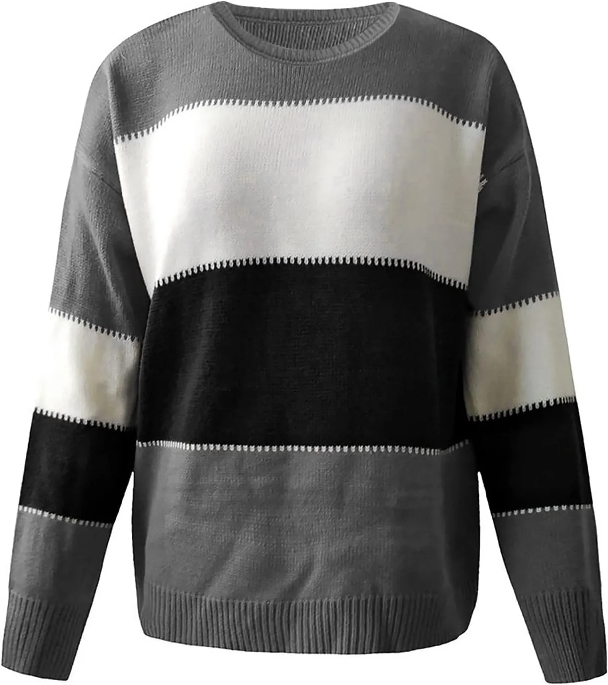 ChicCrate Womens Sweaters Fall 2025 Long Sleeve Shirts Knit Sweater Going Out Tops Tunic Dressy Casual Trendy Pullover
