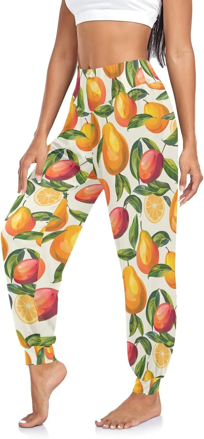 CHIFIGNO Harem Pants Women Athletic Pants Casual Loose Pants Women Hippie Pants