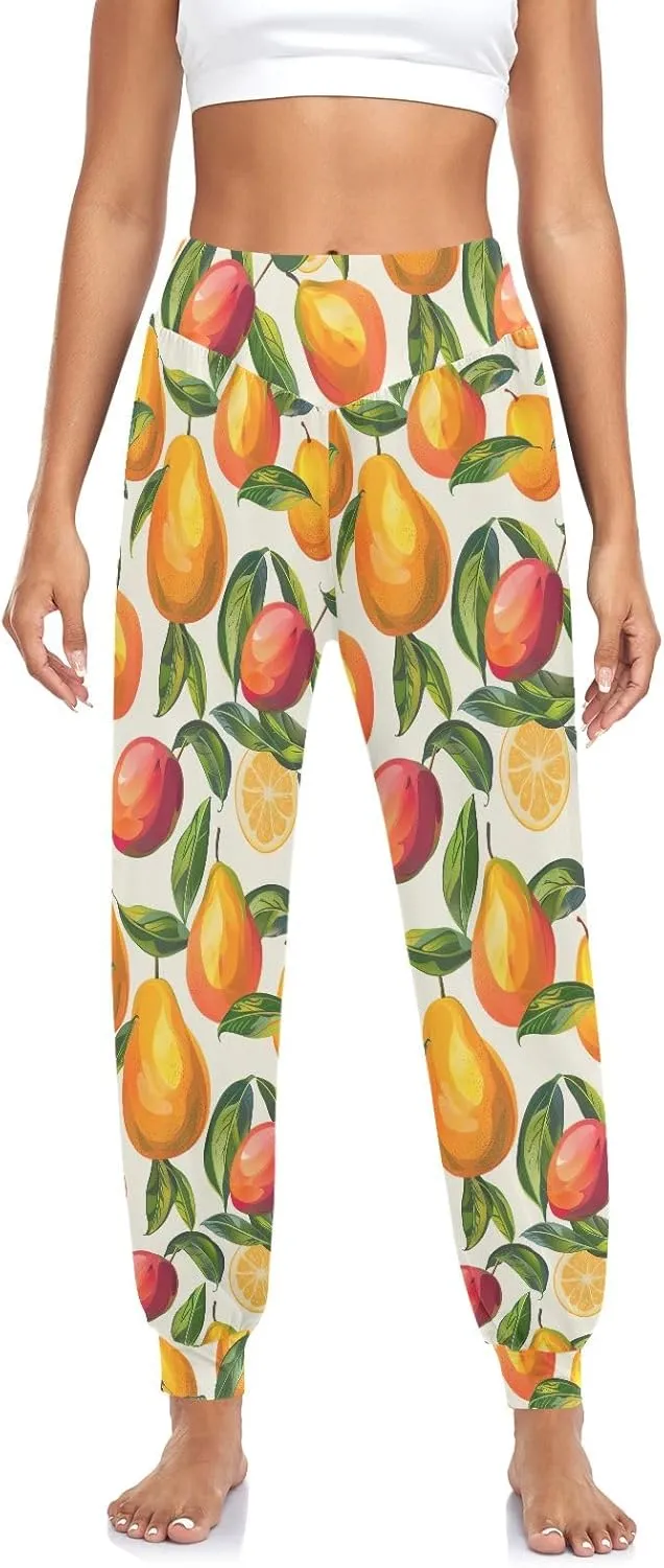 CHIFIGNO Harem Pants Women Athletic Pants Casual Loose Pants Women Hippie Pants