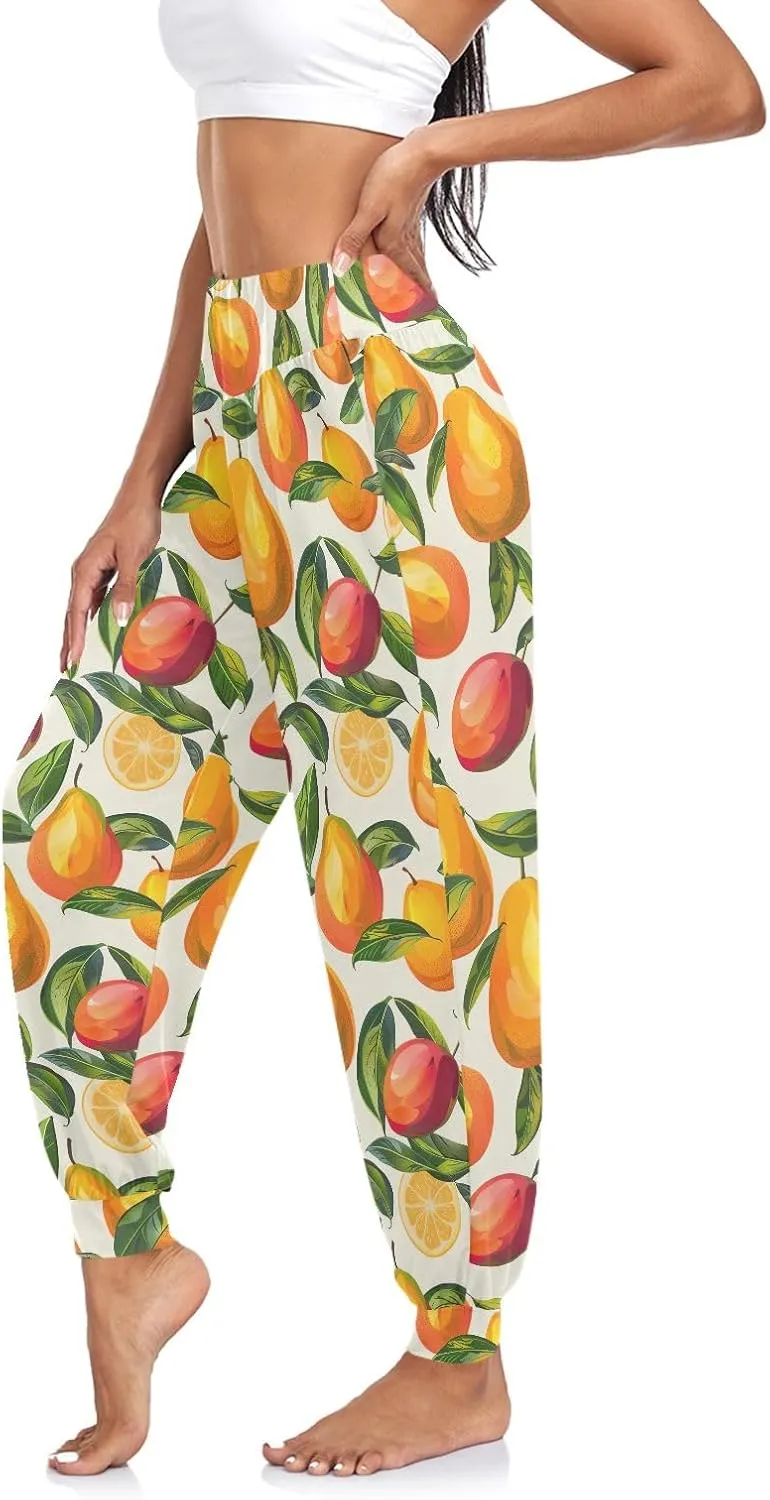 CHIFIGNO Harem Pants Women Athletic Pants Casual Loose Pants Women Hippie Pants