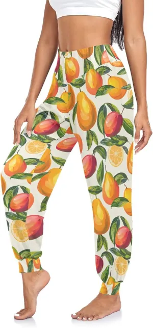CHIFIGNO Harem Pants Women Athletic Pants Casual Loose Pants Women Hippie Pants