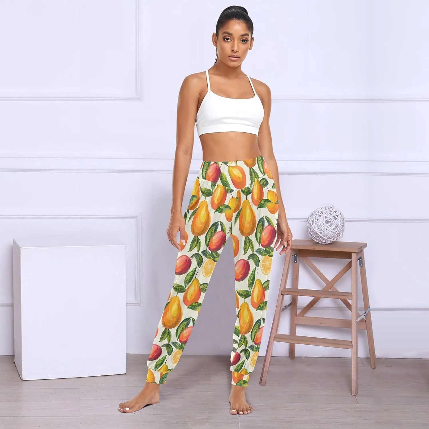CHIFIGNO Harem Pants Women Athletic Pants Casual Loose Pants Women Hippie Pants