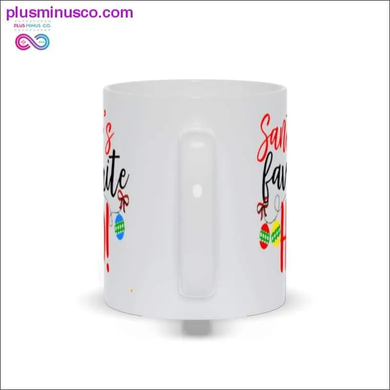 Christmas Mug, Santa's Favorite Ho! Mugs