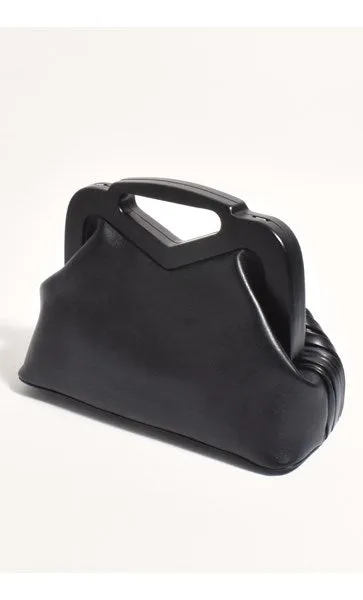 Clutch Pleated Black