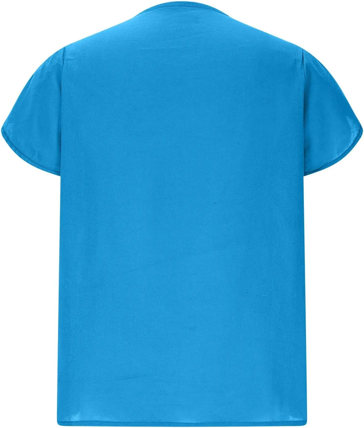 Cotton Linen Blouses for Women Summer Comfy Loose Fit Short Sleeve Tops Asymmetric V Neck Button Tees Dressy Casual T-Shirt