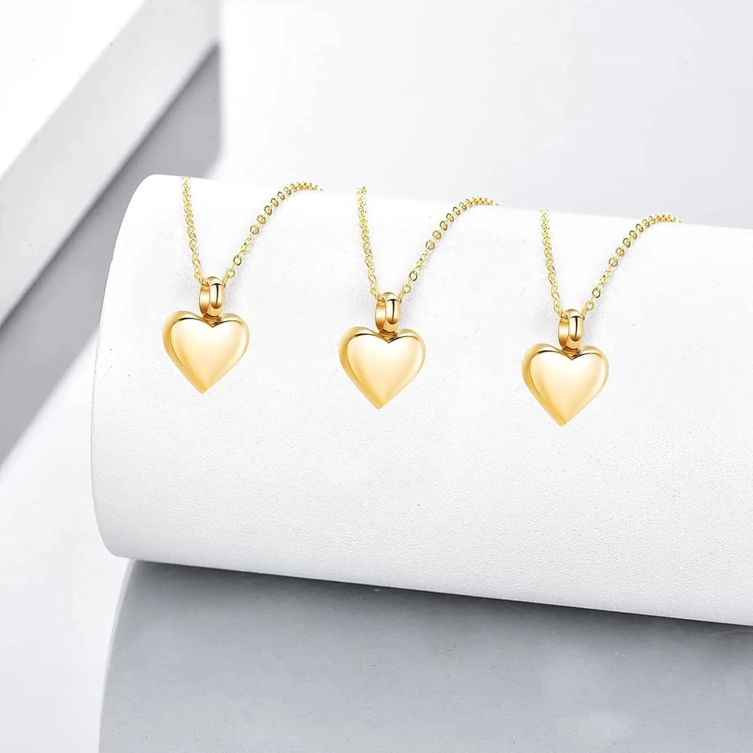 Cremation Jewelry Small Heart Urn Necklaces for Ashes for Women Men Memorial Keepsake Urns Pendant for Human Ashes Necklace