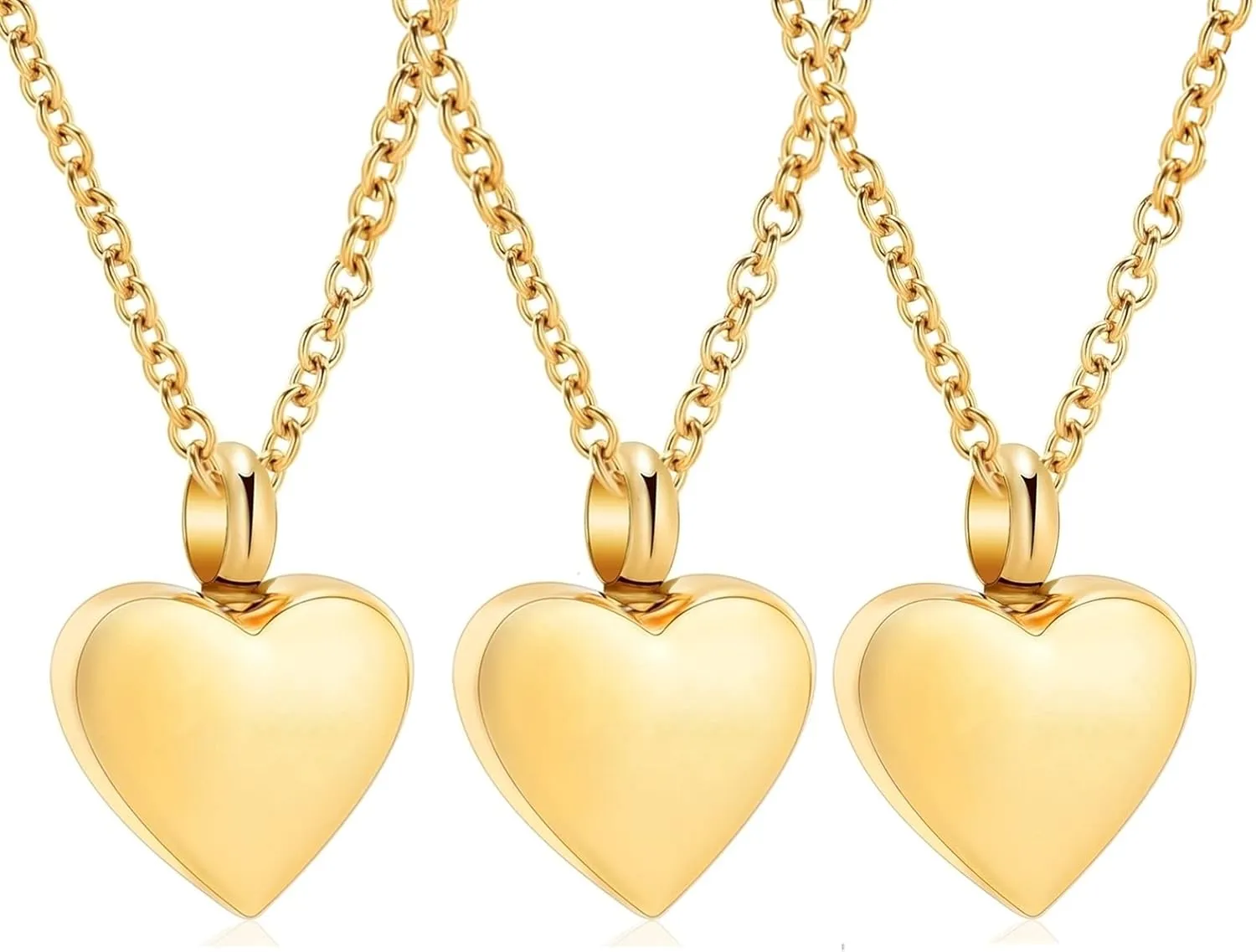 Cremation Jewelry Small Heart Urn Necklaces for Ashes for Women Men Memorial Keepsake Urns Pendant for Human Ashes Necklace