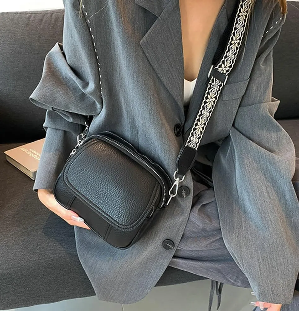 Crossbody Bag for Women Small Purse Trendy PU Leather Shoulder Totes Bag Hnadbag Satchel with Multi Pocket