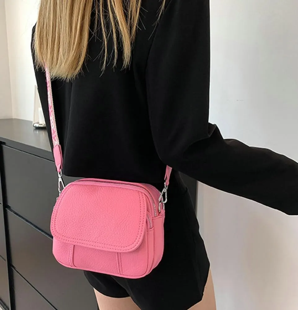 Crossbody Bag for Women Small Purse Trendy PU Leather Shoulder Totes Bag Hnadbag Satchel with Multi Pocket