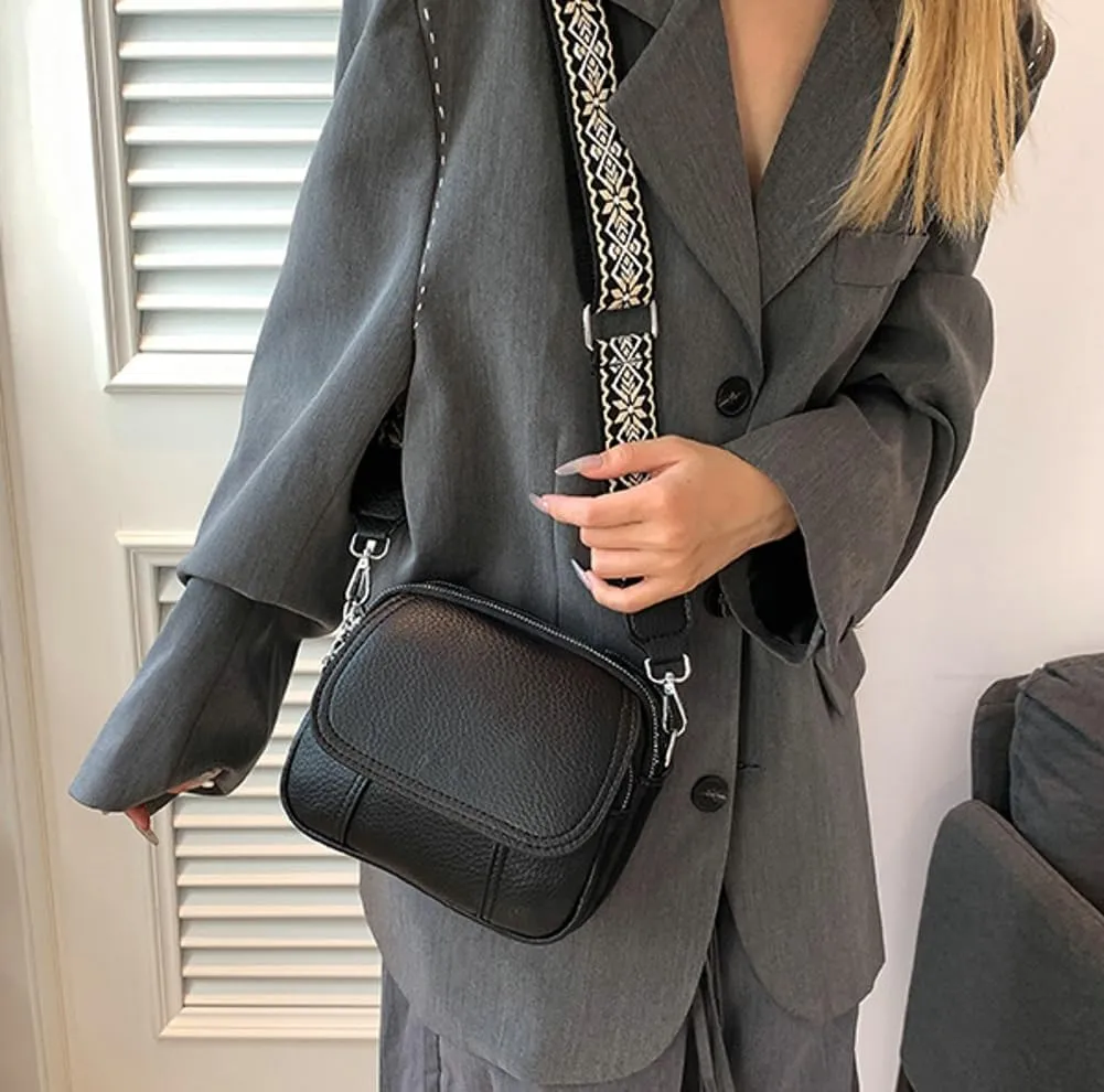 Crossbody Bag for Women Small Purse Trendy PU Leather Shoulder Totes Bag Hnadbag Satchel with Multi Pocket