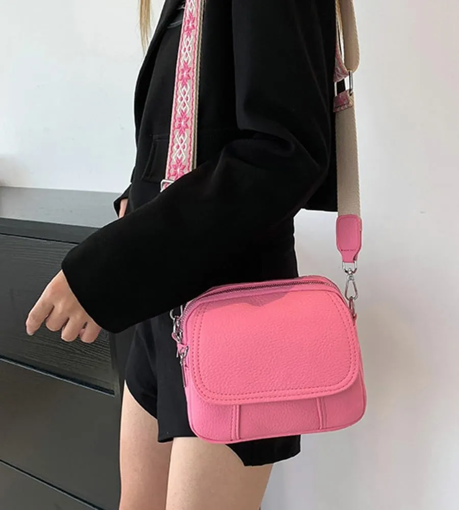 Crossbody Bag for Women Small Purse Trendy PU Leather Shoulder Totes Bag Hnadbag Satchel with Multi Pocket