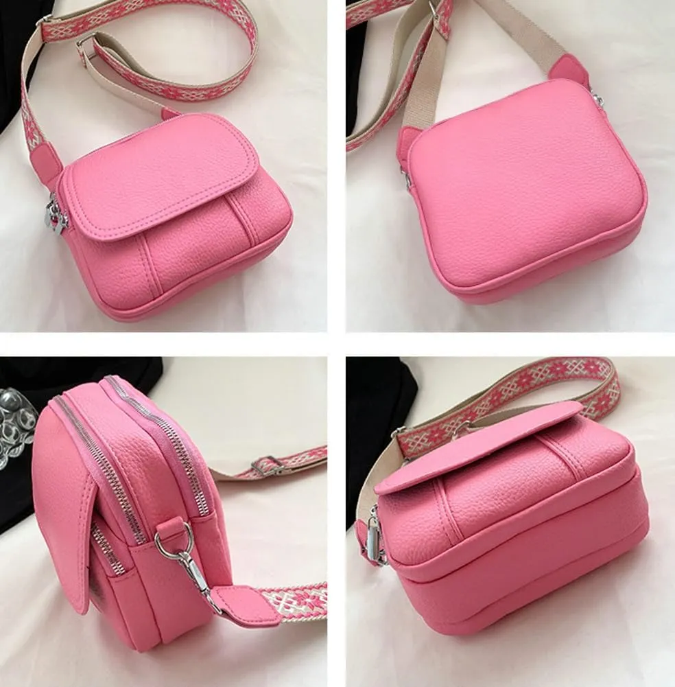 Crossbody Bag for Women Small Purse Trendy PU Leather Shoulder Totes Bag Hnadbag Satchel with Multi Pocket