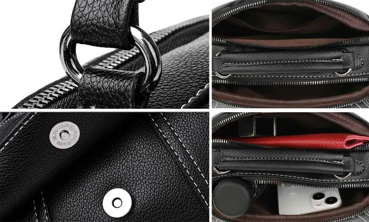 Crossbody Bag for Women Small Purse Trendy PU Leather Shoulder Totes Bag Hnadbag Satchel with Multi Pocket