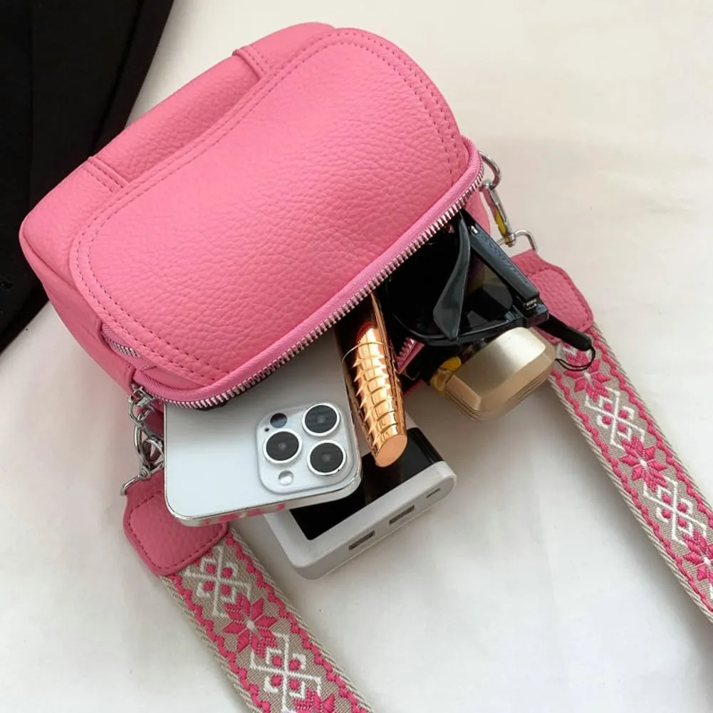 Crossbody Bag for Women Small Purse Trendy PU Leather Shoulder Totes Bag Hnadbag Satchel with Multi Pocket