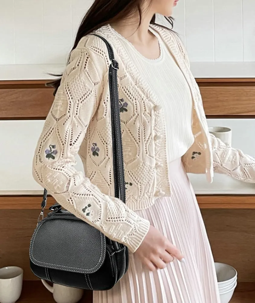 Crossbody Bag for Women Small Purse Trendy PU Leather Shoulder Totes Bag Hnadbag Satchel with Multi Pocket