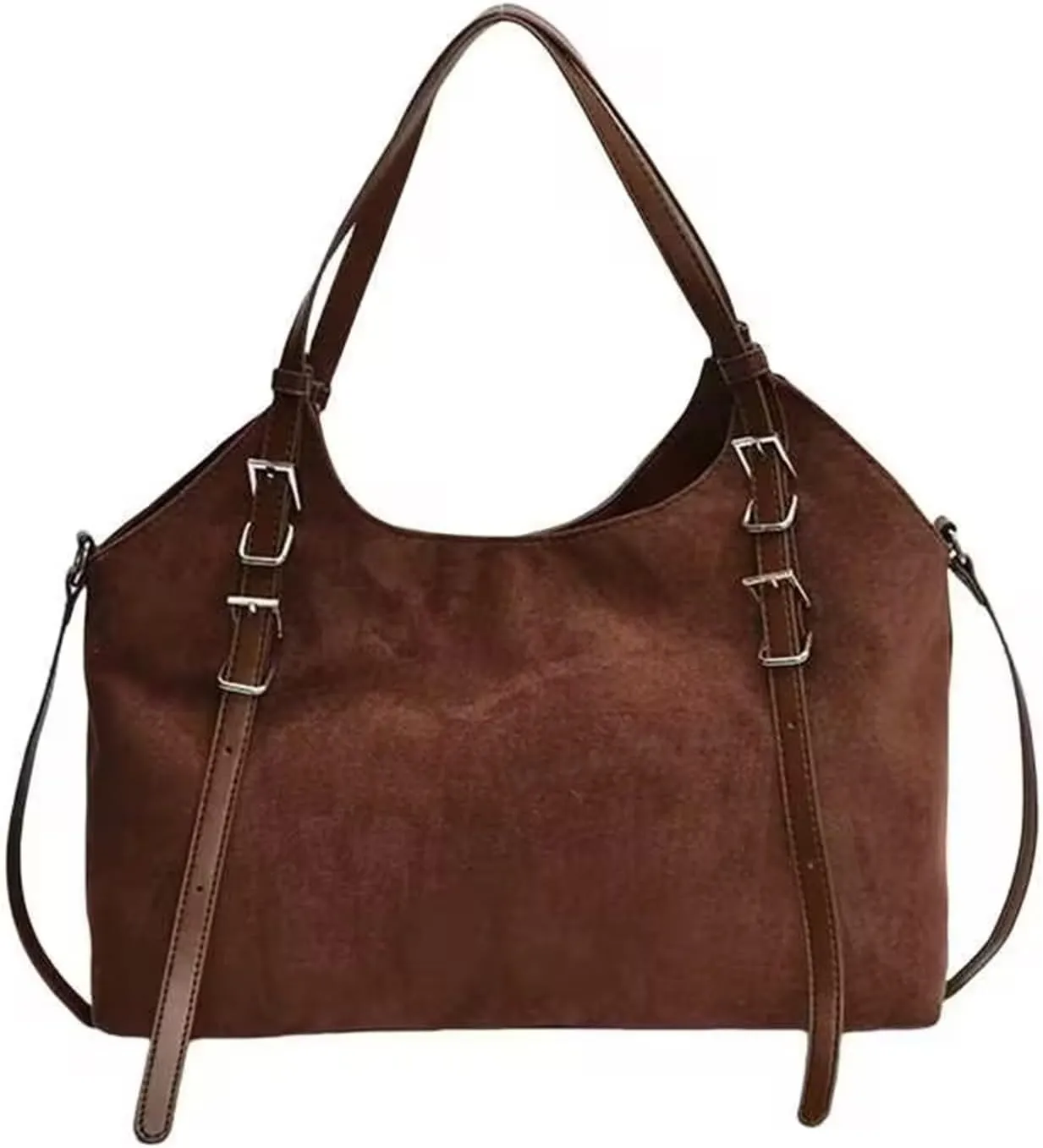 Crossbody Bags for Women Faux Suede Leather Shoulder Satchel Handbags Casual Fashion Daily Corduroy Tote Bag