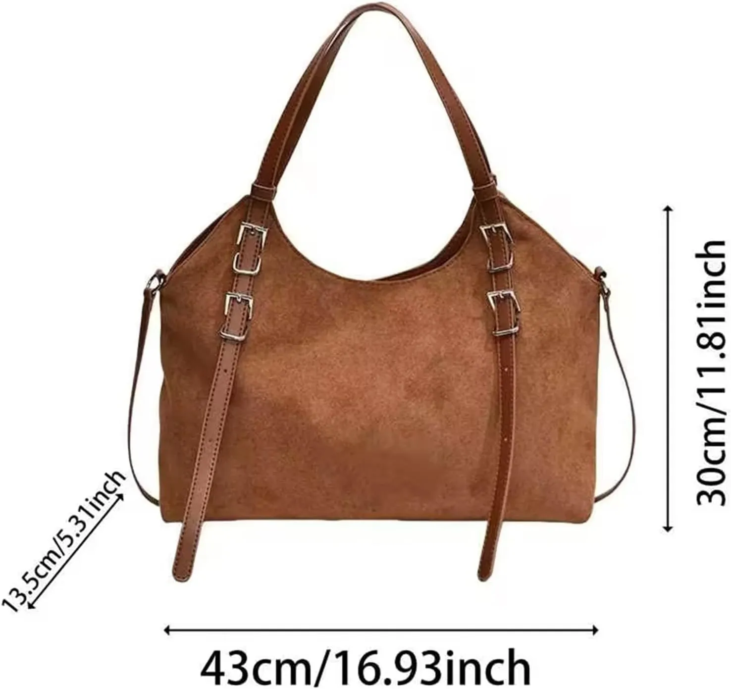 Crossbody Bags for Women Faux Suede Leather Shoulder Satchel Handbags Casual Fashion Daily Corduroy Tote Bag