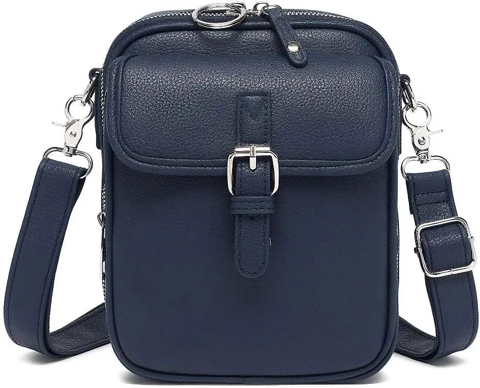 Crossbody Leather Bag for Women, Multi-Slot Multifunctional Large Capacity Bags Adjustable Shoulder Bags