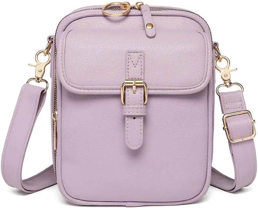 Crossbody Leather Bag for Women, Multi-Slot Multifunctional Large Capacity Bags Adjustable Shoulder Bags