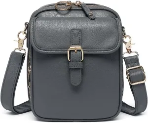 Crossbody Leather Bag for Women, Multi-Slot Multifunctional Large Capacity Bags Adjustable Shoulder Bags