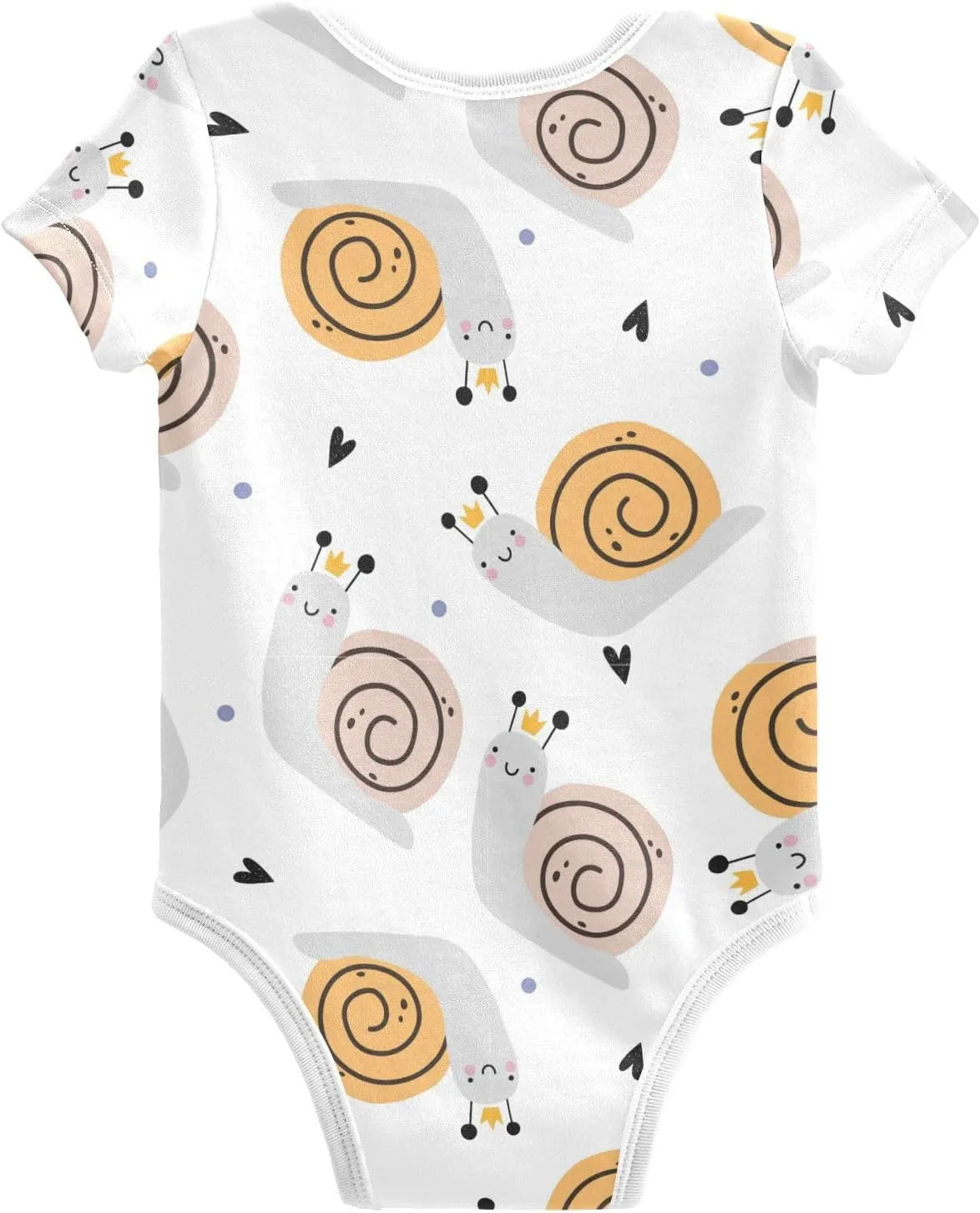 Cute Snail Baby Short Sleeve Bodysuits Romper Unisex Infant Outfit Wrapping Clothes for Boy Girl kids 3M