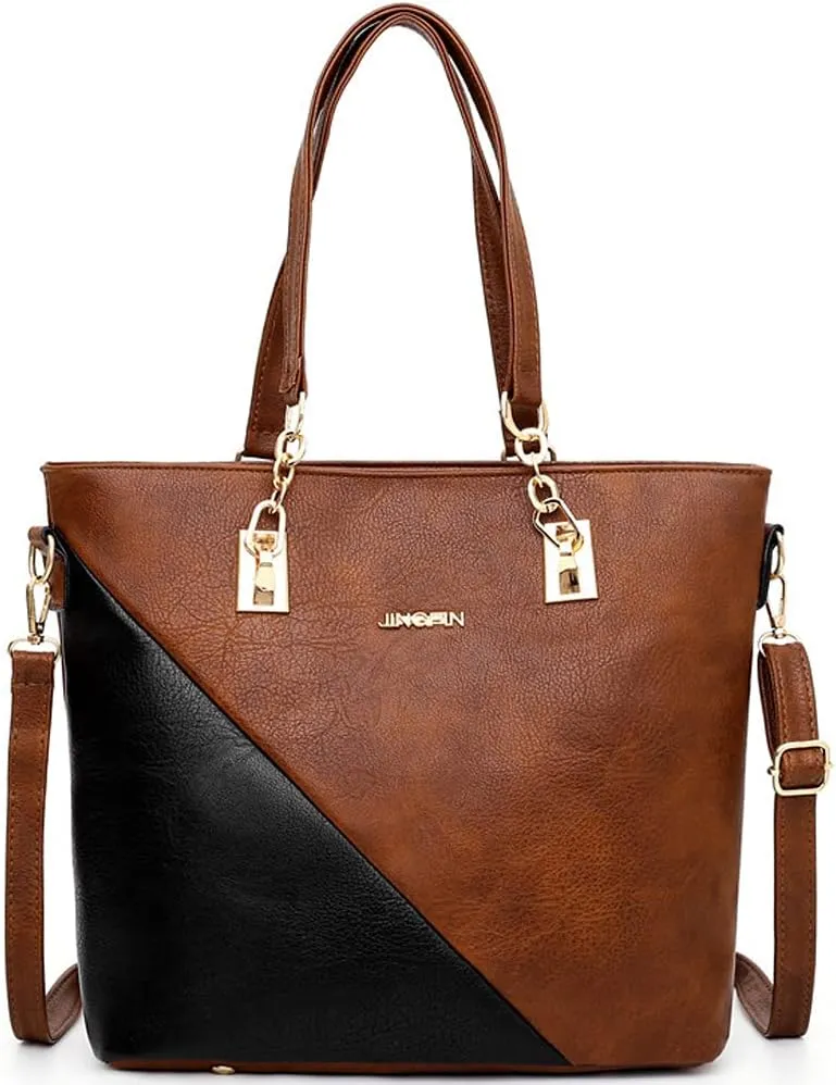Dayfine 4 pcs Handbags set for Women Fashion Tote Shoulder Bag Purse PU Leather Satchel Chain Crossbody Bag Wallet Clutch