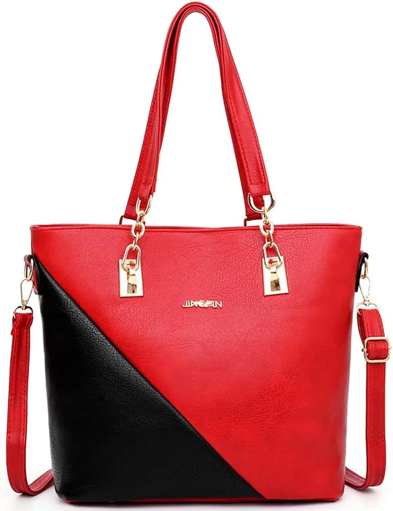 Dayfine 4 pcs Handbags set for Women Fashion Tote Shoulder Bag Purse PU Leather Satchel Chain Crossbody Bag Wallet Clutch