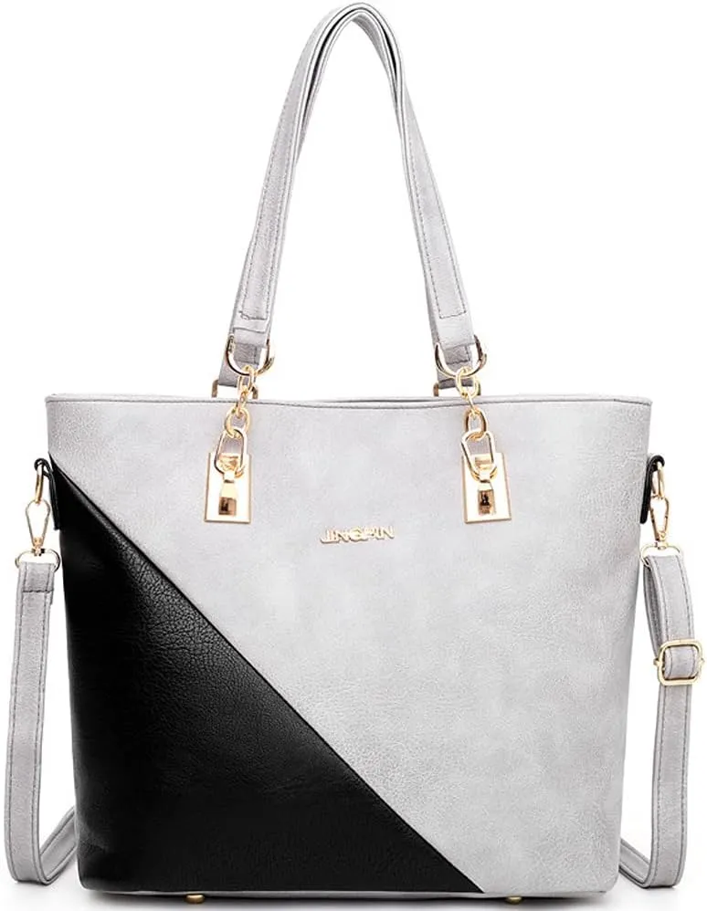 Dayfine 4 pcs Handbags set for Women Fashion Tote Shoulder Bag Purse PU Leather Satchel Chain Crossbody Bag Wallet Clutch