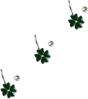 Didiseaon 6 Pcs Body Jewelry Trendy Jewelry Trendy Rings St Patricks Day Accessories St Patricks Day Belly Ring St Patricks Day Piercing Jewelry Navel Jewelry Navel Ring Umbilical Nail