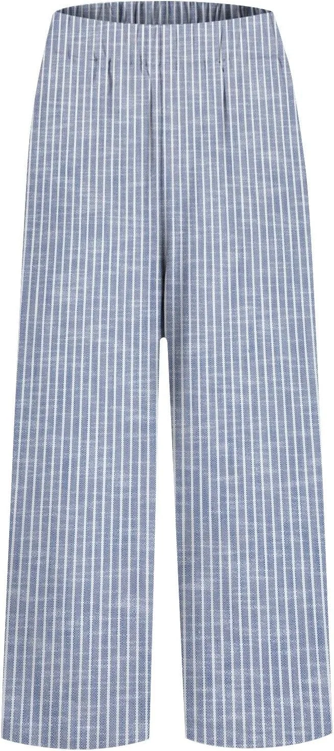 Drawstring Linen Pants Women Floral Cotton Linen Casual Pants Black Linen Pants Women Cropped Linen Pants Women