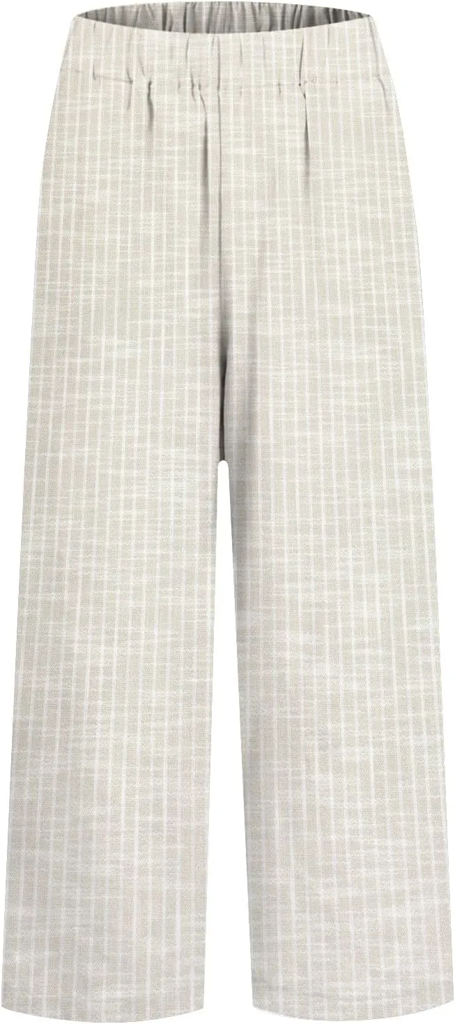 Drawstring Linen Pants Women Floral Cotton Linen Casual Pants Black Linen Pants Women Cropped Linen Pants Women