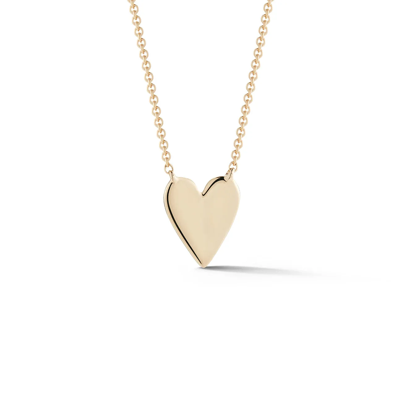 DRD Heart Necklace in Yellow Gold
