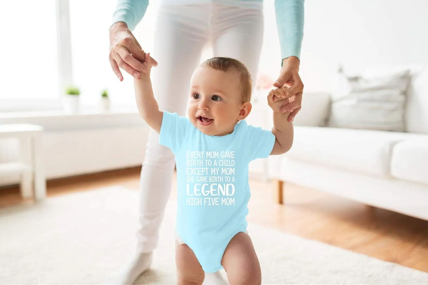 Every Mom Gave Birth to A Child - Funny Baby Essentials Bodysuit - Newborn Baby Boy Clothes