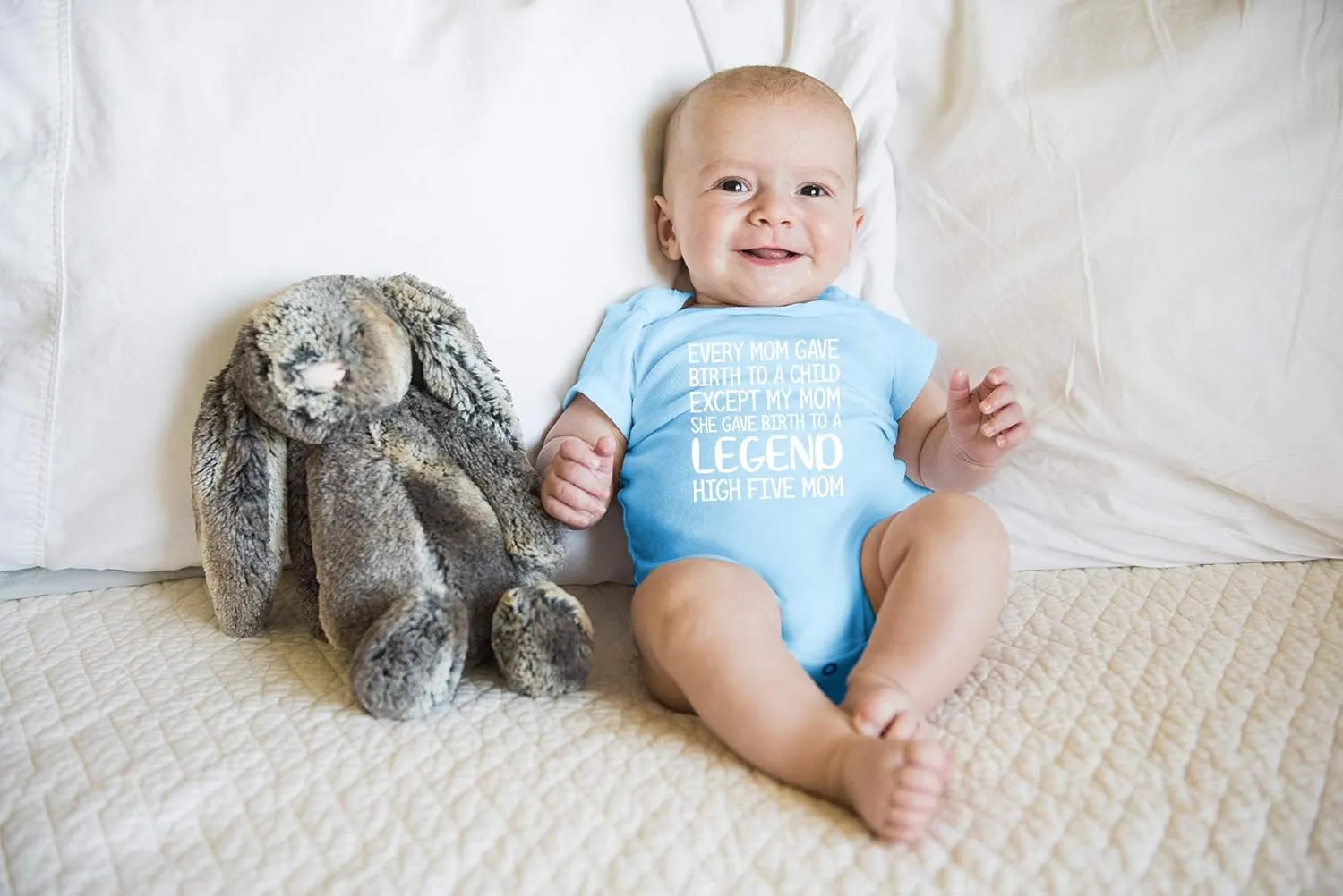 Every Mom Gave Birth to A Child - Funny Baby Essentials Bodysuit - Newborn Baby Boy Clothes
