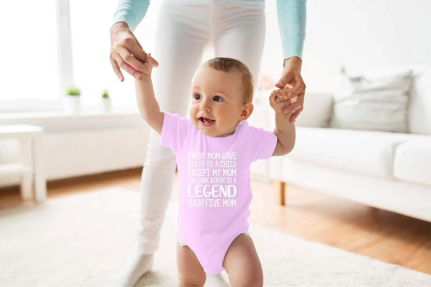 Every Mom Gave Birth to A Child - Funny Baby Essentials Bodysuit - Newborn Baby Boy Clothes