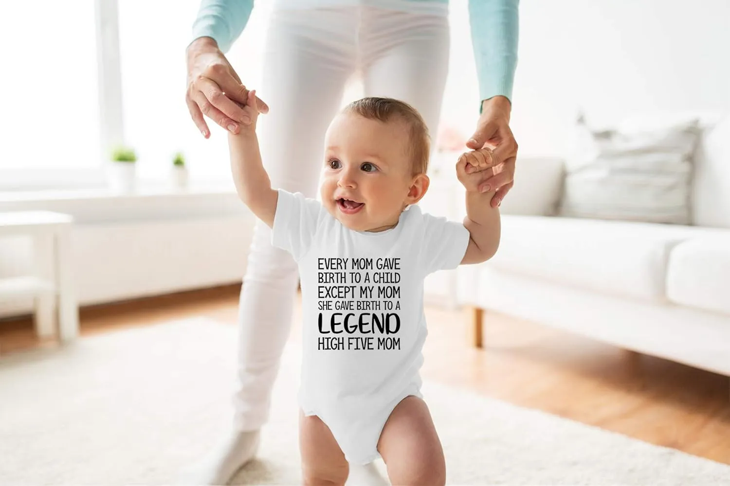 Every Mom Gave Birth to A Child - Funny Baby Essentials Bodysuit - Newborn Baby Boy Clothes