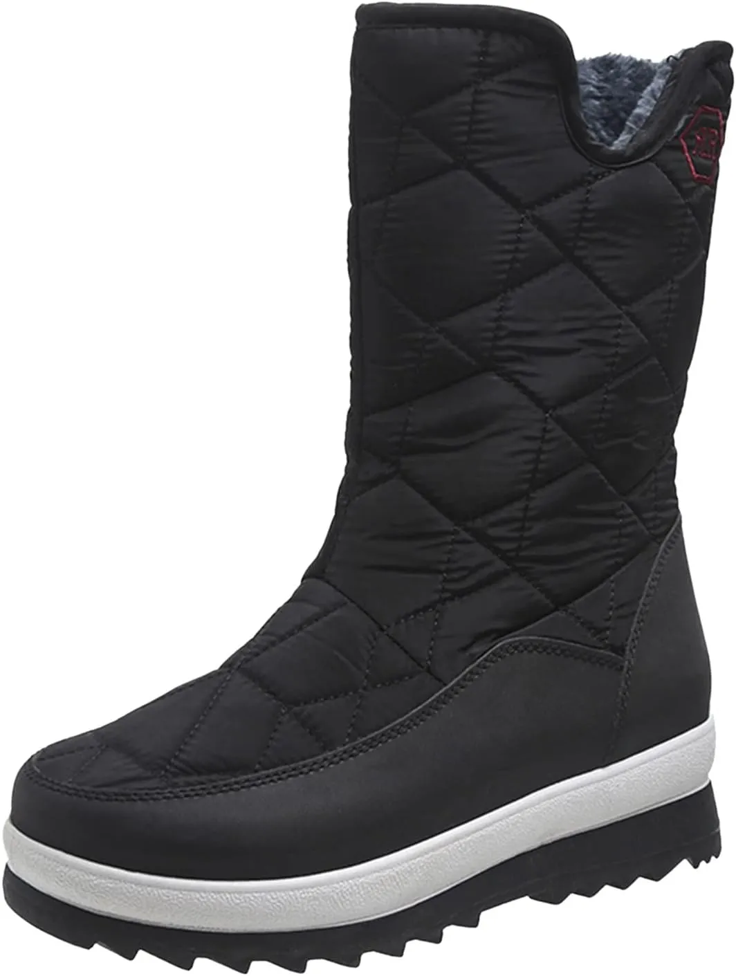 Extra Wide Width Snow Boots for Women Womens Winter Snow Boots 2023 Winter Boots Women Size 8 Slip on Women Work Boots Waterproof Slip Resistant Botas De Trabajo Para Mujer En El Frio