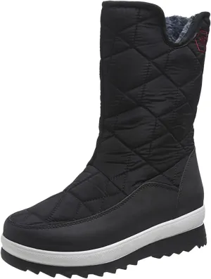 Extra Wide Width Snow Boots for Women Womens Winter Snow Boots 2023 Winter Boots Women Size 8 Slip on Women Work Boots Waterproof Slip Resistant Botas De Trabajo Para Mujer En El Frio