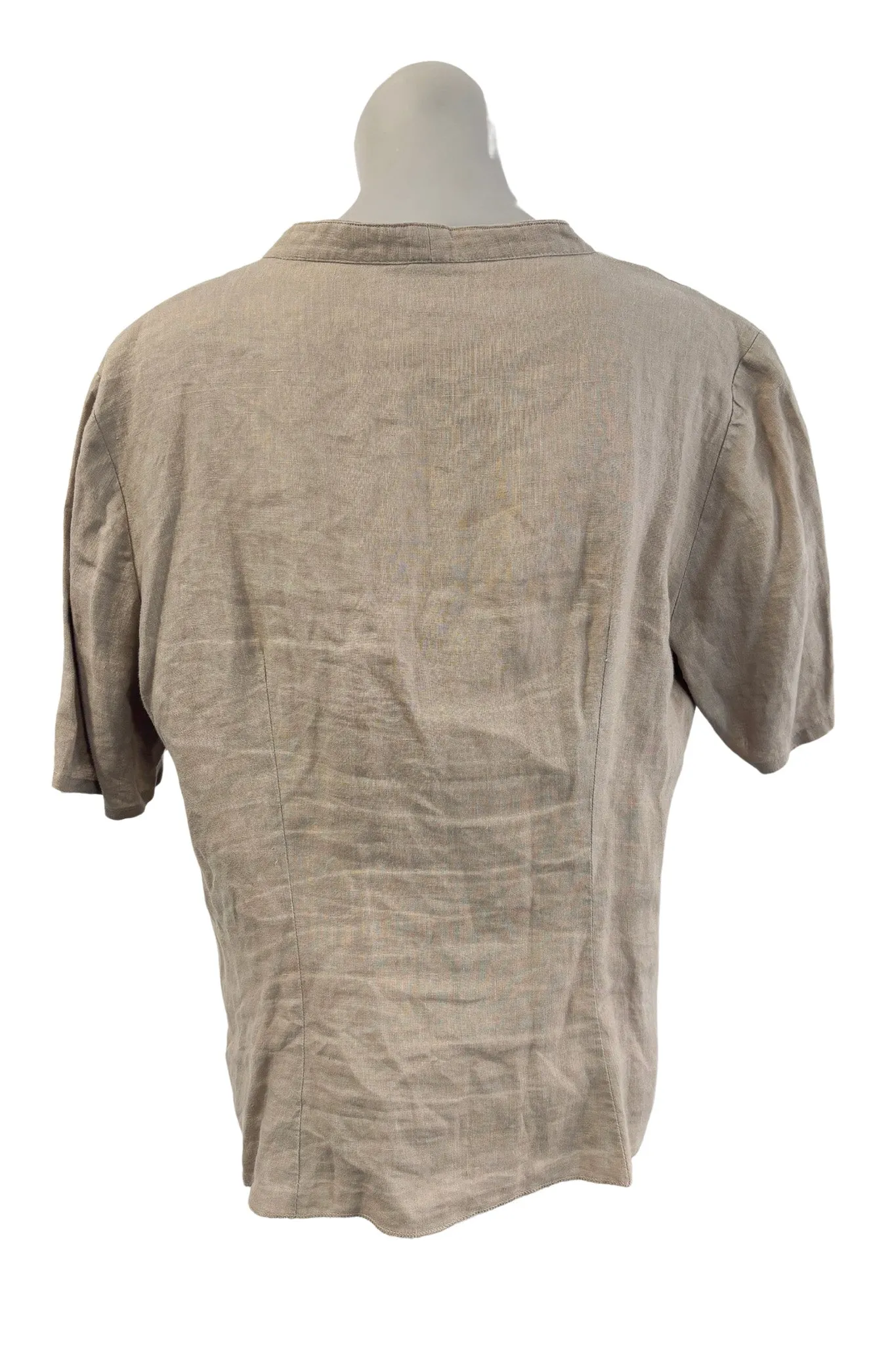 Fredrick NZ made linen blouse, 18