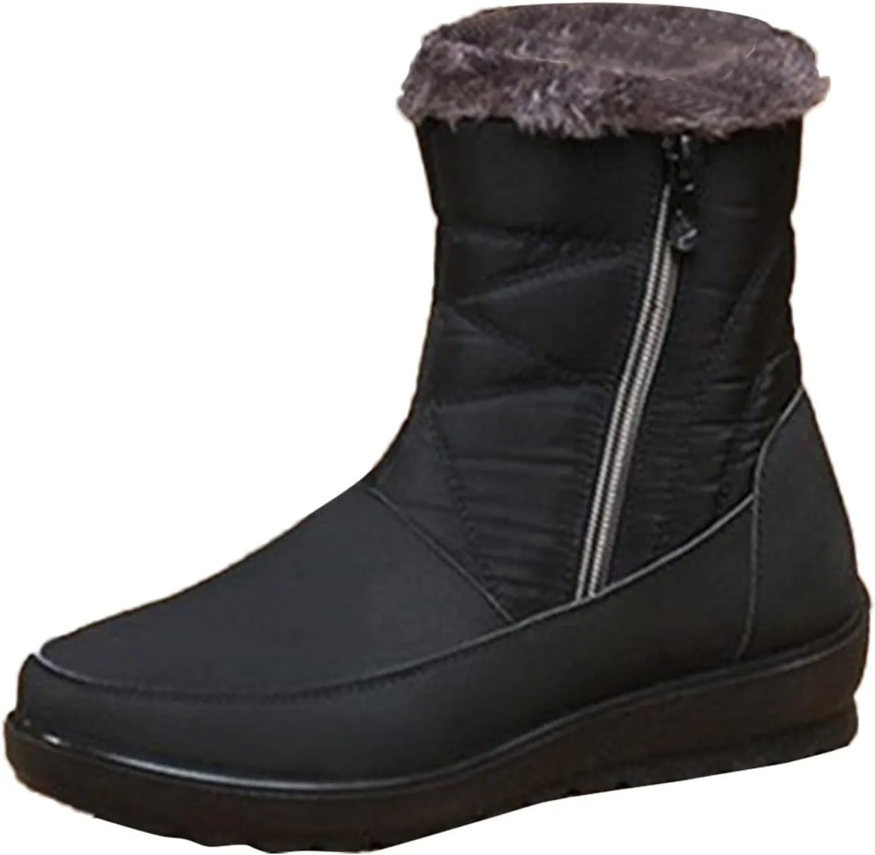 Furry Snow Boots for Women Zapatos Para Invierno Mujer Botas De Invierno Womens Duck Boots Winter Boots for Women Fashion Size 12