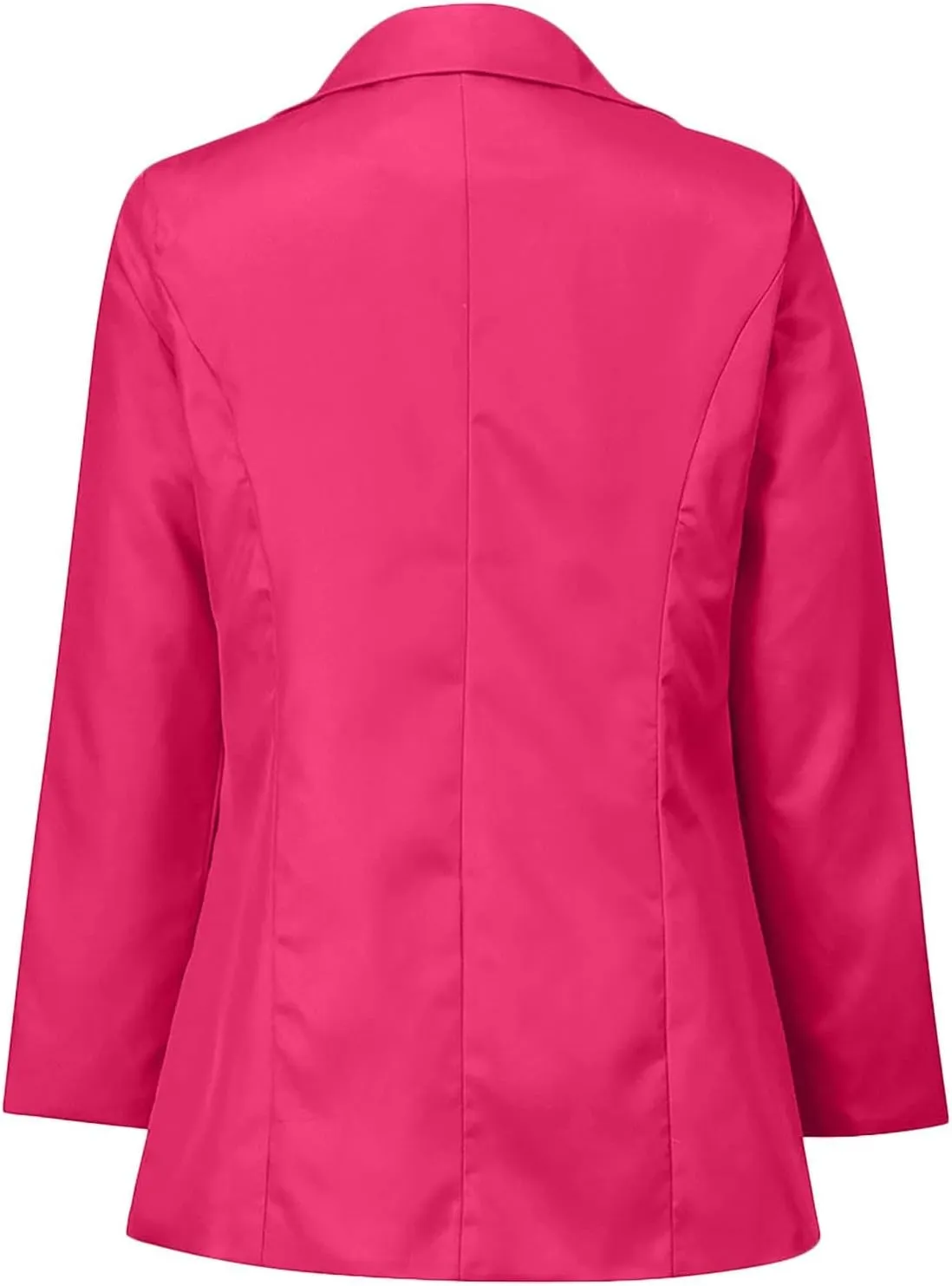 Gcvizuso Womens Blazers for Work Casual Solid Jacket Fall Open Front Cardigan Plus Size Loose Fit Outfit with Pocket